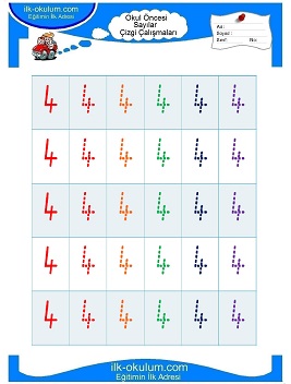 Çocuklar İçin Çizgi Çalışma Sayfaları 